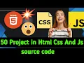 Top 50 Project Html Css JavaScript Full Project Course Html Js Harry Code Programming Code