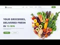 How to Create Grocery Website Using HTML CSS Fast Code