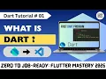 Introduction to Dart Programming Dart Tutorial 01 Complete Dart Course for Beginners