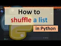 How to shuffle a list in Python