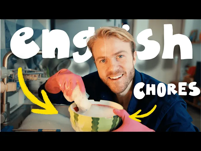 Video: Learn English while I clean my house | Comprehensible Input
