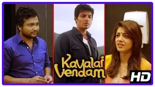 kavalai vendam climax scene jiiva and kajal aggarwal unite end credits bobby simha