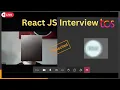 TCS React JS Interview 2023 Selected JavaScript Interview Front End Developer Experienced