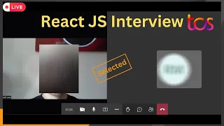 TCS React JS Interview 2023 Selected JavaScript Interview Front End Developer Experienced