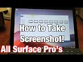 All Surface Pros How to Take a Screenshot Print Screen Screen Capture