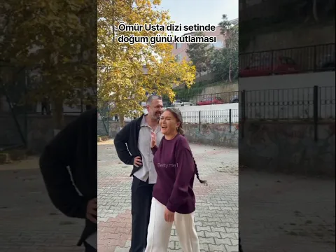 Ömür Usta 6.Bölüm dizi setinde doğum günü sürprizi / Nurgül Yeşilçay, İbrahim Selim