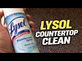 LYSOL COUNTERTOP DISINFECTION STEP BY STEP