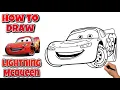 How To Draw Lightning McQueen Cars