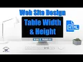 Get your Table Just Right Unlock the Secret to Perfectly Sized HTML Tables Width and Height