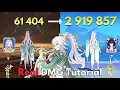 Lagu C0 Zibai 3M Real DMG Tutorial! Genshin Impact