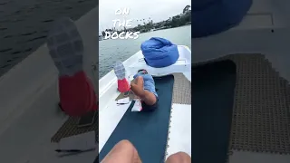 Workout on a boat