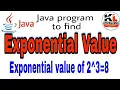 Exponential program in java Knowledge Light