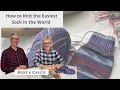 How to Knit the Easiest Sock in the World 2 0 Step-by-Step Tutorial for Beginners - ARNE CARLOS
