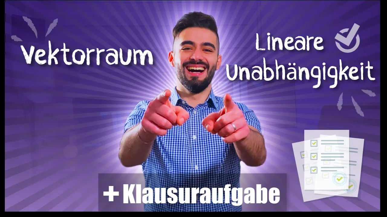 ● (PART3.1) : Lineare Unabhängigkeit--Span--Erzeugungssystem--Basis--Dimension--Vektorraum