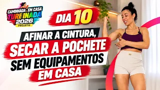 Afinar a cintura, secar a pochete sem equipamentos em casa #caminhadaemcasa | Laice Rodrigues
