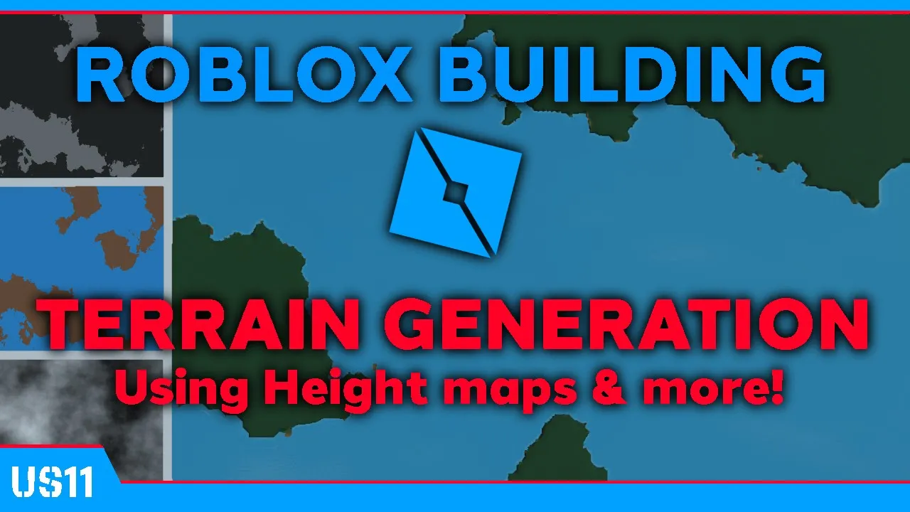 ROBLOX Studio Terrain Creation for your Game! - Height Map & Color Map Terrain Generation: video thumbnail