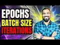 Epochs Batch Size and Iterations Explained with Example in Hindi l Deep Learning l Neural Network