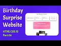 Birt ay Surprise Website - Part 6 Secret Access Gate Coding HTML CSS JS Solo Developer