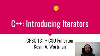 C Introducing Iterators