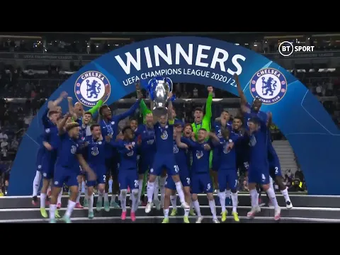 Chelsea lift the 202021 Chions League trophy Winners for a second time