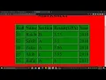 6 Project 01 - Create a marksheet by using table
