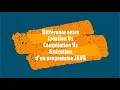 Difference entre la Creation Compilation et Execution d un programme JAVA