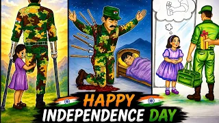 Happy Independence Day 🇮🇳 | Indian Army & Tiranga | Patriotic Animation Video
