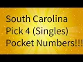 South Carolina Pick 4 Singles Pocket Numbers