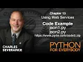 Python - Using Web Services Json