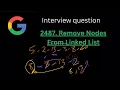 Leetcode 2487 Remove Nodes From Linked List Javascript