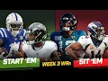 Start Em Sit Em WRs Week 3