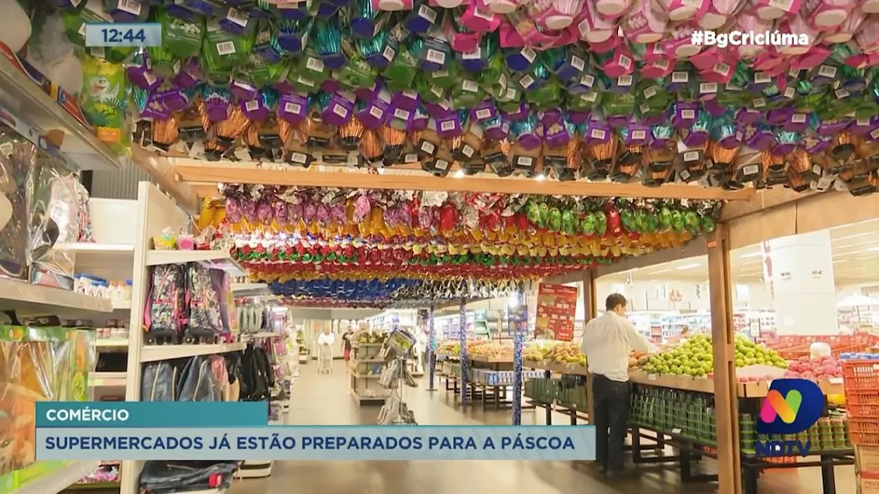 Supermercados preparam lojas para as vendas da Páscoa
