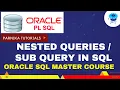 SQL Sub Query and Nested Queries SQL queries Tutorial 2023 Parnika Tutorials