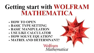 Getting start with MATHEMATICA Basic Things You Need To Know To Start Mathematica