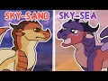 Drawing EVERY Wings of Fire HYBRID - SkyWings Part 1