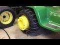 John Deere garden tractor tires for winter