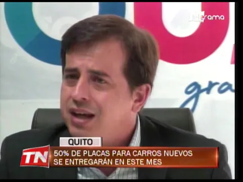 50% de placas para carros nuevos se entregarán en este mes