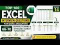 Top 100 Excel Interview Questions for Data Analysts Episode 14 Sorting Filtering Dynamic Arrays