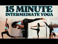 Download Lagu 15 Min Intermediate Yoga for Balance \u0026 Strength | Black Woman Yoga Instructor