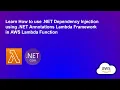 AWS Lambda Function with Dependency Injection in NET