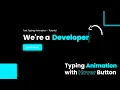 CREATE Multiple Text Typing Animation with Hover Button in HTML CSS Dynamic Text Typing Tutorial