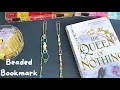 Easy beaded bookmark tutorial DIY project