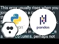 What does ValueError cannot reindex from a duplicate axis mean