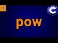 C pow