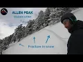Backcountry Snowboarding Allen Peak in Taylor Canyon Ogden Utah