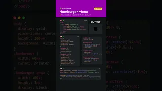 Hamburger Menu Icon Animation Using HTML CSS JavaScript