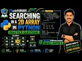 Searching in a 2D Array in Python Practice Questions A Level Computer Science 9618 Paper 4