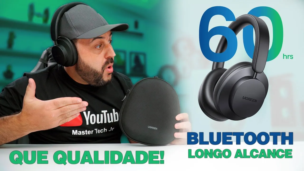 Ugreen Hitune Max 3  - Fone confortável com qualidade e bateria de 60 horas