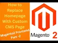 How To Add Custom Home Page In Magento2 Magento2 Frontend Part 2 Webdev Chandra