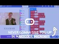 Never Gonna Give You Up in MakeCode Microbit